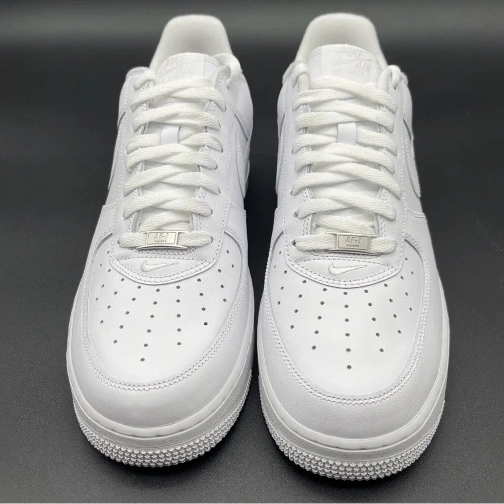 Nike Air Force 1 Low — White with Red Accent
